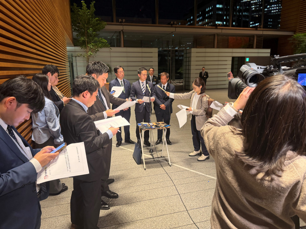 薛剣中華人民共和国駐大阪総領事への外交的対応に関する見解及び申入れをいたしました。