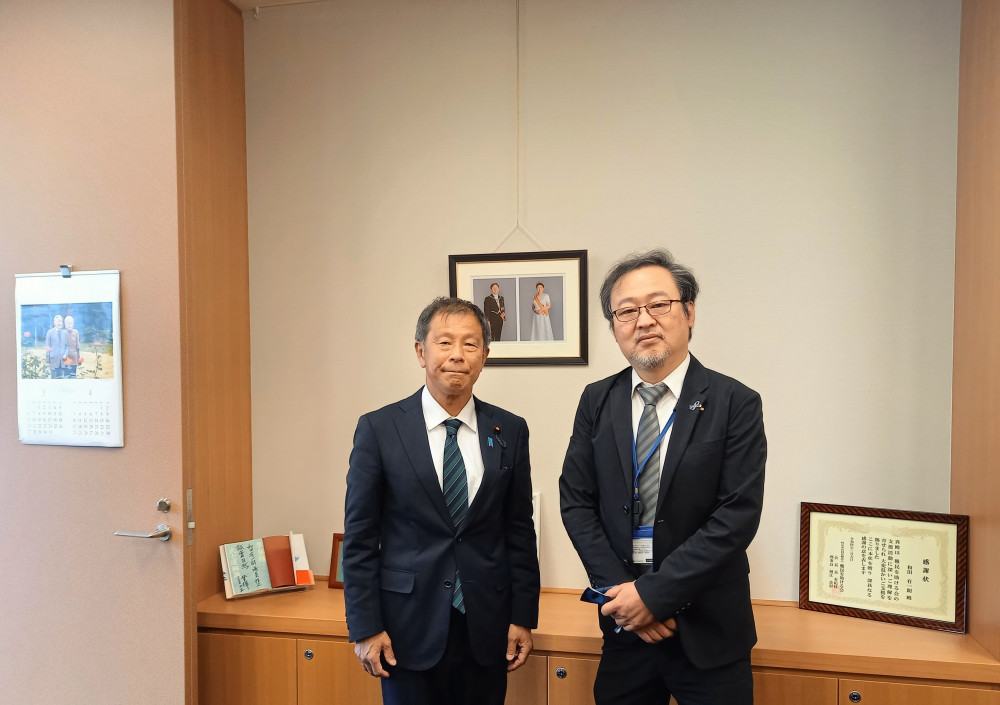 拉致問題に取組む特定失踪者問題調査会の村尾建兒さんがお見えになりました。