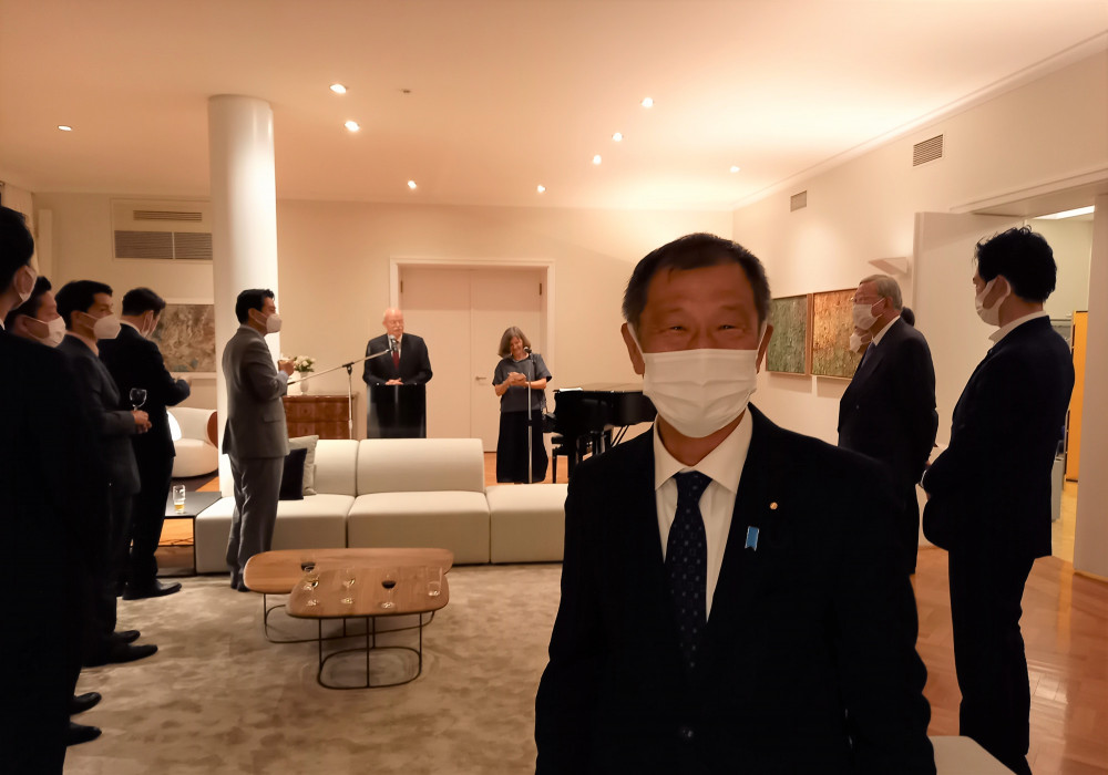 ドイツ大使公邸での日独友好議員連盟レセプションに出席いたしました。