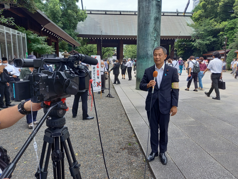 靖国神社に参拝・全国戦没者追悼式に参列いたしました。