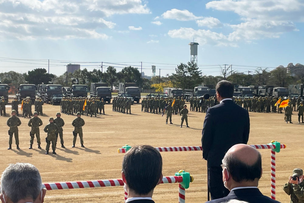 姫路駐屯地創立７１周年記念行事にて